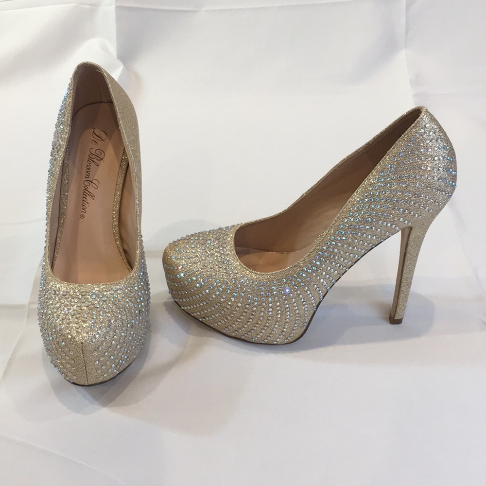 De Blossom collection prom diamond heels